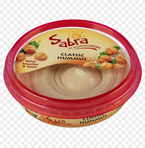 Hummus Food No Background Transparent PNG Isolated Object