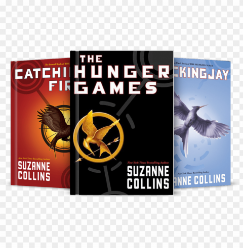 hunger games books paperback Isolated Object with Transparent Background in PNG