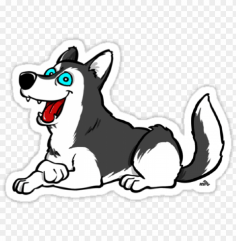 husky stickers - siberian husky cartoon dog t-shirt & hoodie Transparent PNG stock photos