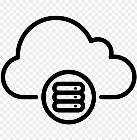 hybrid cloud ico Isolated Artwork on Transparent PNG