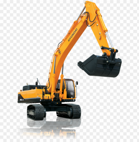hyundai construction r480lc-9a Isolated Subject with Clear PNG Background