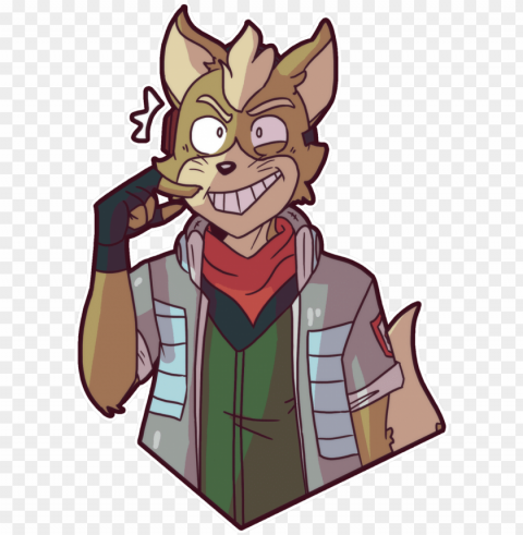 i decided to make a small starfox related telegram - star fox telegram stickers PNG with clear overlay