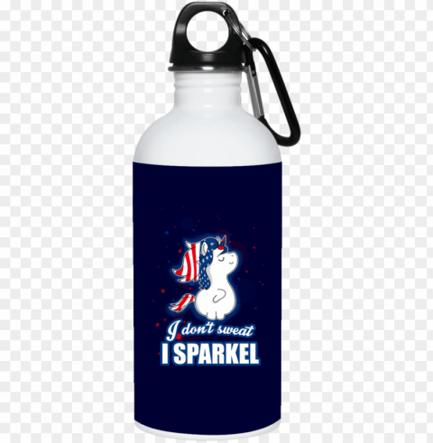 I Dont Sweat I Sparkle Mug - Water Bottle Isolated Subject In Clear Transparent PNG