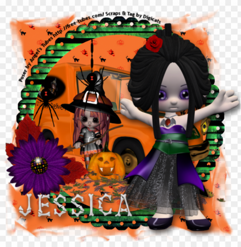 I Have Three Different Versions Of This Little Goth - Japanese Dolls PNG Image With Transparent Background Isolation