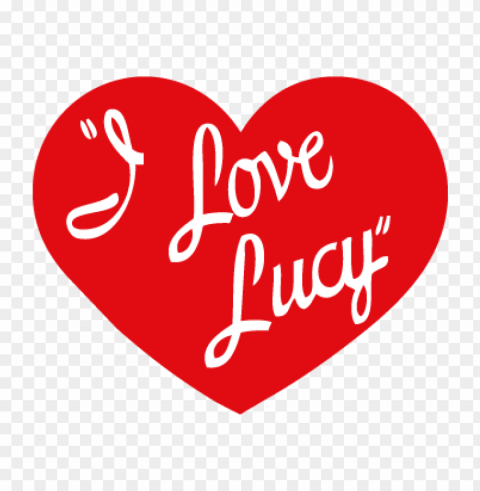 i love lucy vector logo free download Clear Background PNG Isolated Item