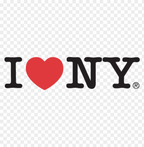 i love ny vector logo PNG Graphic Isolated on Clear Backdrop