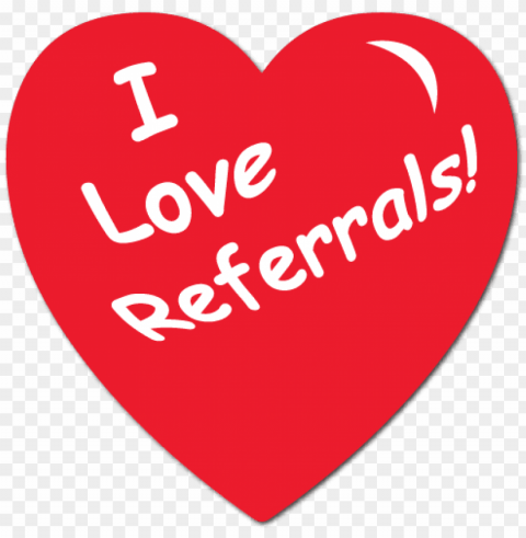 i love referrals heart shape stickers - love referrals Isolated Icon with Clear Background PNG