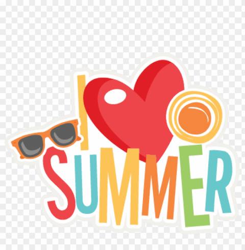 i love summer title svg scrapbook cut file cute clipart - cute summer clipart Isolated Graphic on HighResolution Transparent PNG PNG transparent with Clear Background ID 02bd7b22