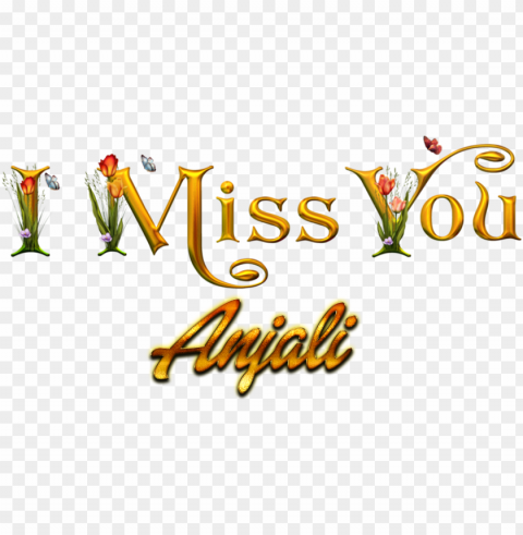 I Love You Anjali Name Wallpaper - Shabnam Name Transparent Background PNG Isolated Element