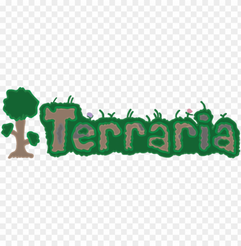 i made vector art of the terraria logo with adobe illustrator - adobe illustrator Transparent Background PNG Isolated Item