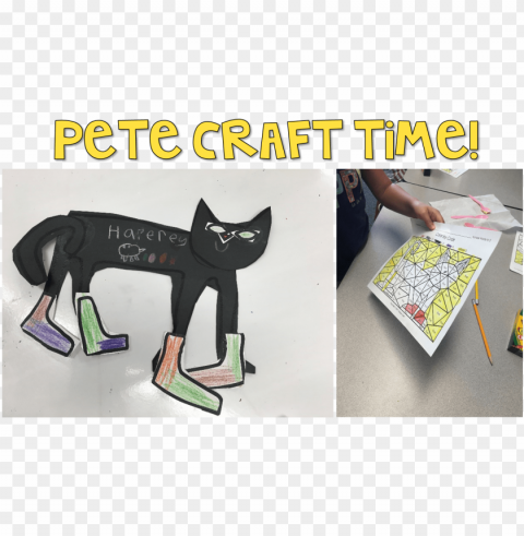 i read pete the cat i love my white shoes and - black cat PNG transparent elements package