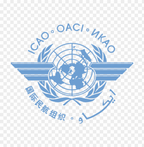 icao vector logo free download Transparent Background PNG Isolated Item