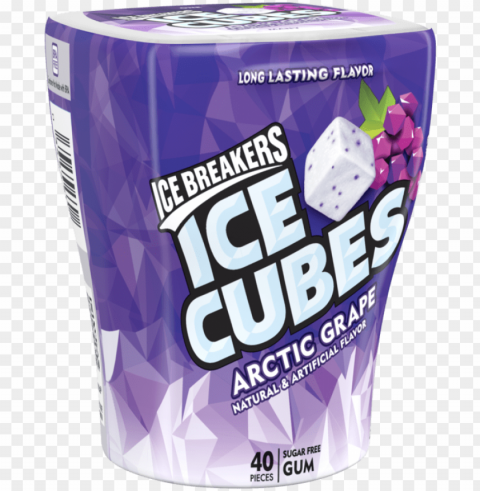 ice breakers ice cubes sugar free grape gum - cubes gum arctic grape PNG transparent photos assortment PNG transparent with Clear Background ID cc77ec88