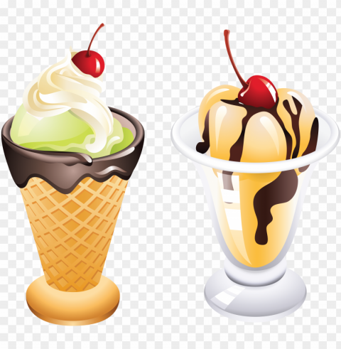 ice cream food design HighQuality PNG with Transparent Isolation