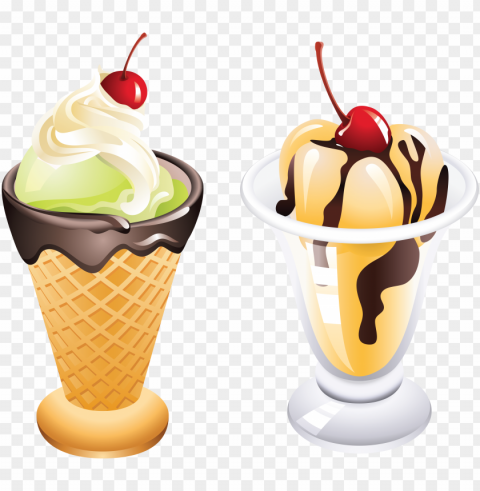 Ice Cream Food Design HighQuality PNG With Transparent Isolation