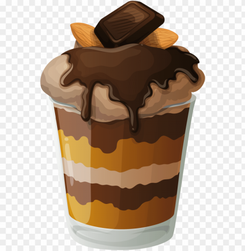 ice cream image - ice cream in cup clipart Transparent Background Isolation in HighQuality PNG