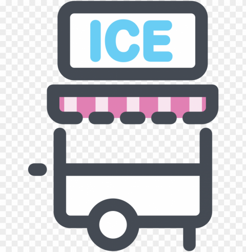 ice cream trailer icon - ice cream Isolated PNG Item in HighResolution