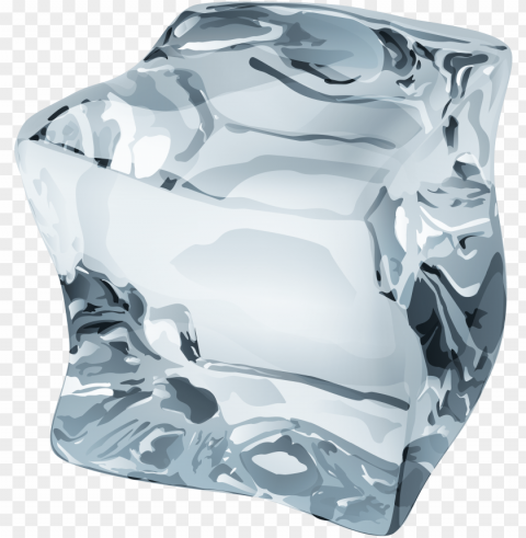 ice cube clip art - ice cube ice Isolated PNG Element with Clear Transparency