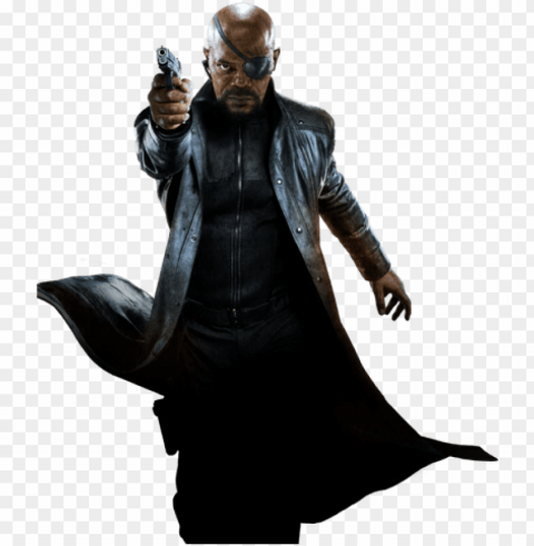 ick fury samuel l jackson full body - nick fury avengers Isolated Design Element in HighQuality Transparent PNG