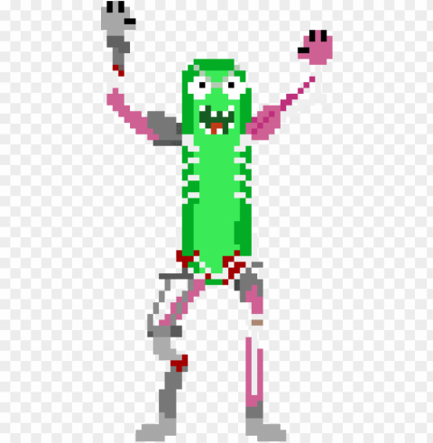ickle rick - pickle rick pixel PNG art