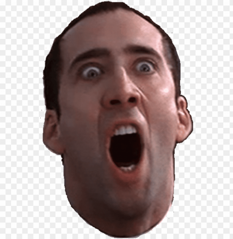 icolas cage face library - nic cage face Isolated Design Element in Transparent PNG