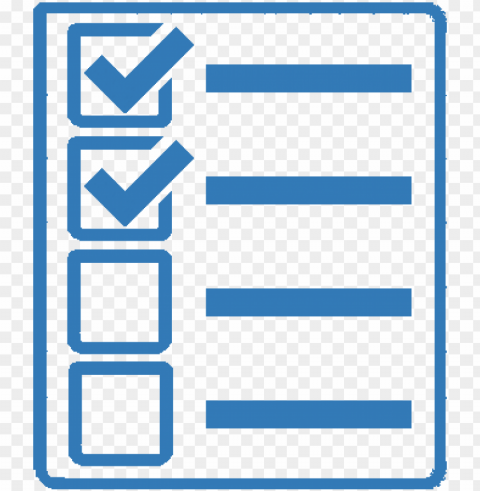 icon checklist blue - check list blue ico Clear PNG graphics free