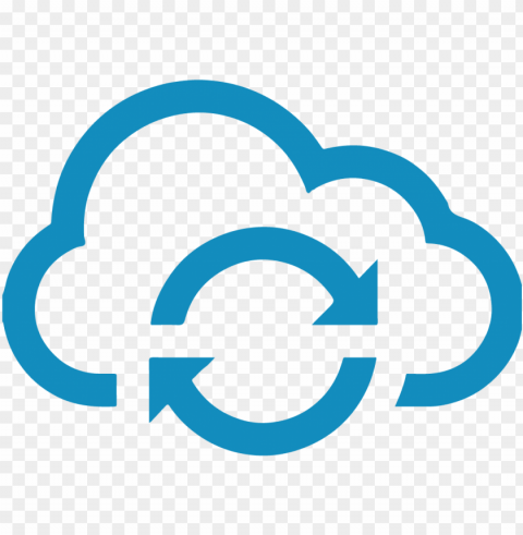 Icon - Cloud Backup Icon PNG Graphic Isolated On Clear Backdrop