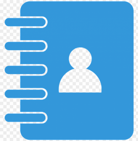 icon contact flat web business symbol - icon data pribadi Transparent PNG Isolated Artwork