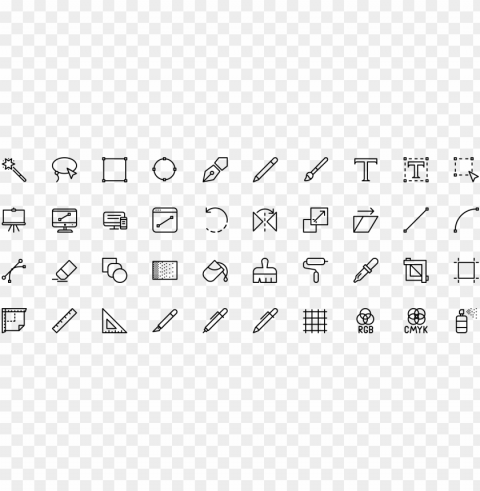 icon - line icon designs PNG transparent design bundle