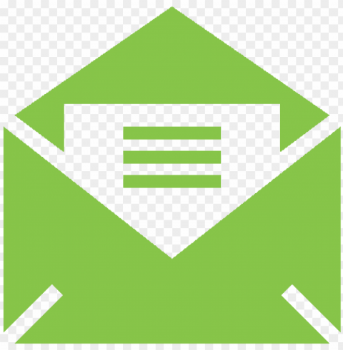 icon email mail green - email icon color PNG Image with Transparent Background Isolation