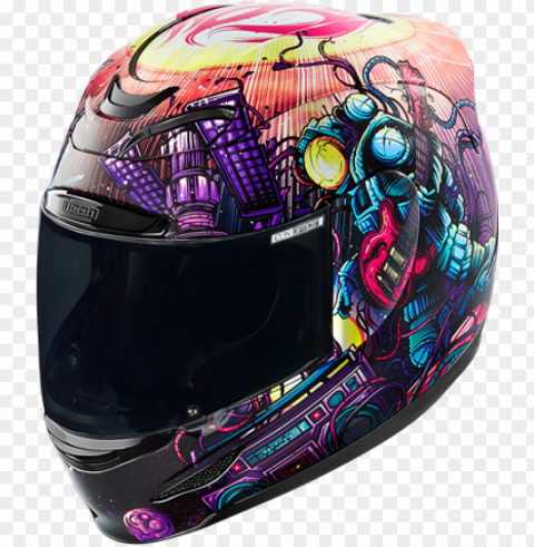 icon helmet am space b face xl 01019055 part number - icon airmada space bass face PNG Isolated Object on Clear Background