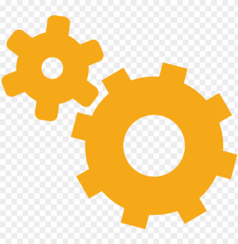 icon is two gears working together - r&d ico PNG Graphic Isolated with Transparency PNG transparent with Clear Background ID ed0bb62f