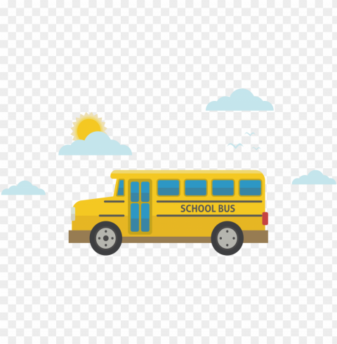 icon sunny transprent free - school bus Transparent PNG vectors