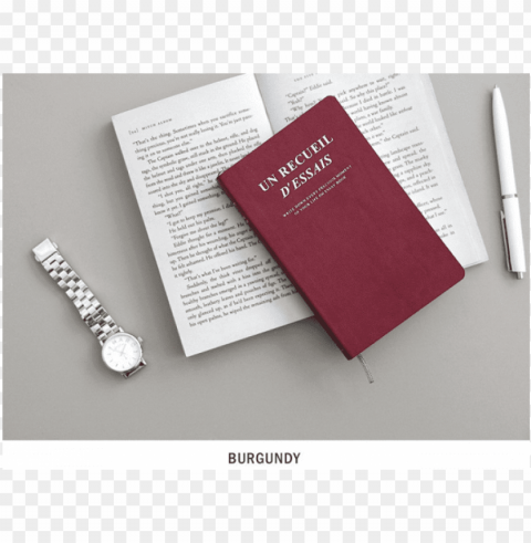 iconic essay book notebook v Clear Background PNG Isolated Design