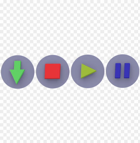 icons buttons symbol pause stop - start stop pause icons Isolated Subject in Transparent PNG