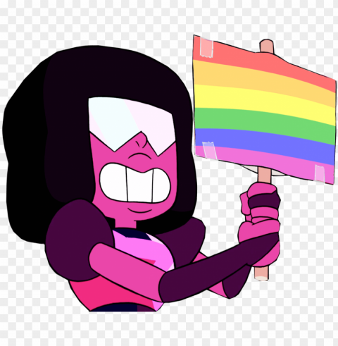  & edits garnet pride the gaylesbian - steven universe pride PNG icons with transparency