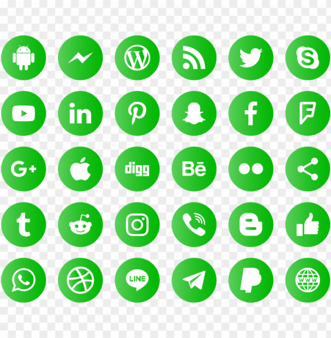 icons social media svg eps psd ai vector - 32 px social media icons PNG for blog use