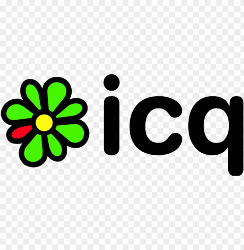 icq logo clear background Transparent PNG Artwork with Isolated Subject