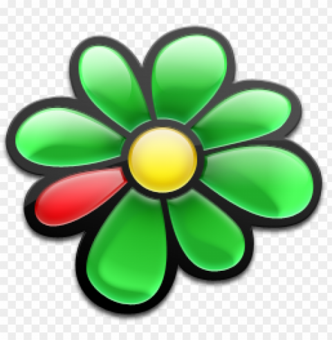  icq logo hd Transparent Cutout PNG Isolated Element - 16104d63