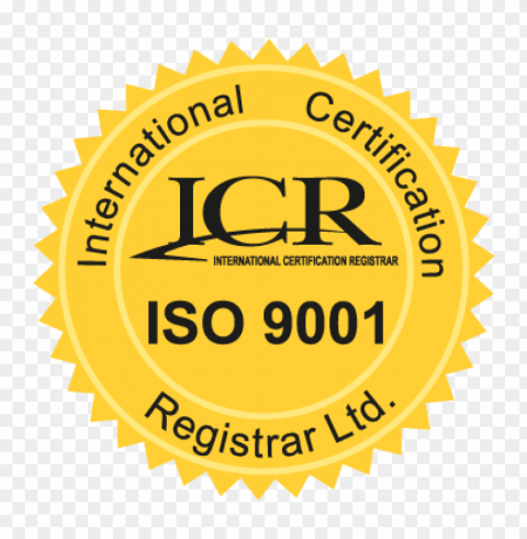 icr iso9001 vector logo Transparent picture PNG