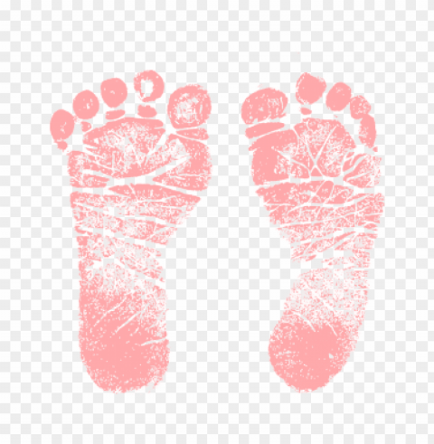 icture black white stock baby footprints clipart - pink footprints clip art PNG with Transparency and Isolation