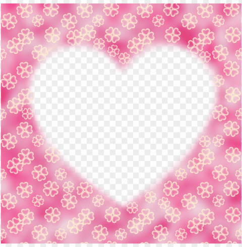 icture frame heart 4-leaf clover image - instagram love heart filter Transparent background PNG photos