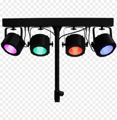 icture free library dj lights clipart - blizzard weather system cob 4 fixture led bar ClearCut Background PNG Isolated Item