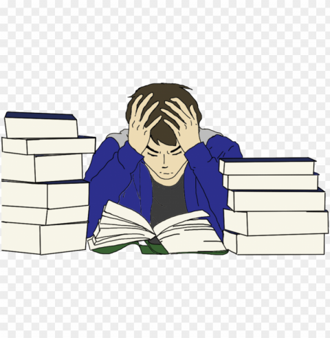 icture free stock stanford survey results allow for - stressed student clipart Isolated Object in Transparent PNG Format