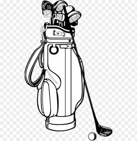 icture freeuse library drawing at getdrawings com - drawing of golf clubs Transparent background PNG images selection