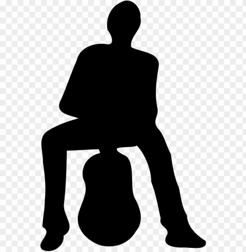 icture freeuse stock silhouette at getdrawings com - guy playing guitar silhouette HighQuality Transparent PNG Isolated Artwork