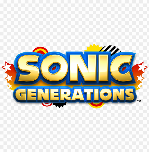 Icture Hedgehog Vector Sonic Generation - Sonic Generations Logo HighResolution PNG Isolated Artwork