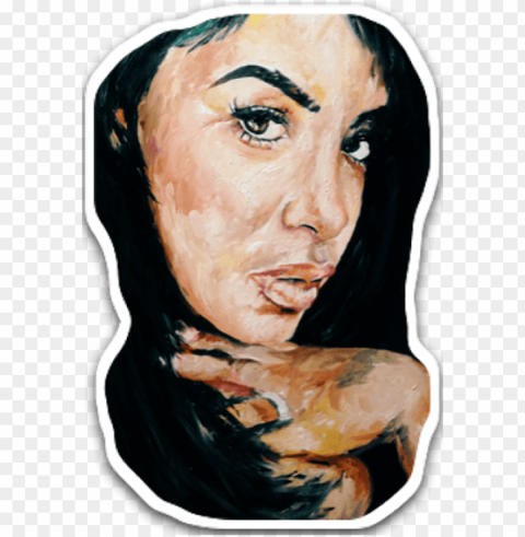 icture library download aaliyah drawing 2pac - oil painti Isolated Item on HighResolution Transparent PNG