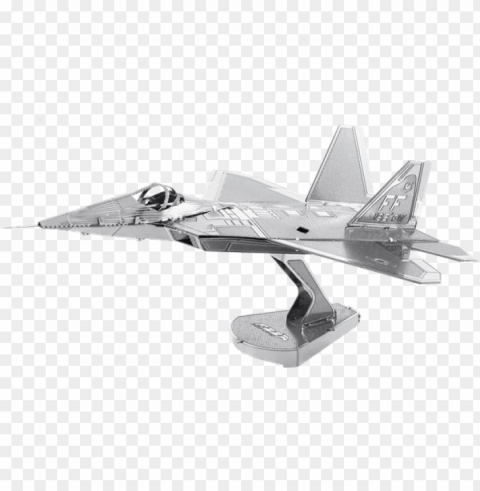 icture of f-22 raptor - metal earth 3d laser cut lockheed martin plane models PNG transparent design diverse assortment