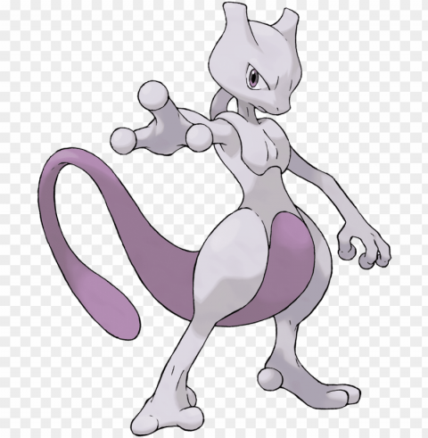 icture of mewtwo from bulbapedia - pokemon mewtwo Isolated Item on Transparent PNG